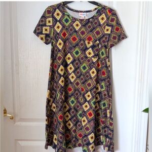 Geometric Patterned Mini Dress